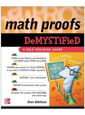 英文原版 Math Proofs Demystified 数学证明 自学向导系列 英文版 进口英语原版书籍