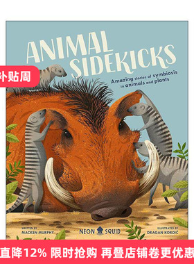英文原版 Animal Sidekicks 动物伙伴 共生关系 儿童科普百科读物 全彩插图精装 英文版 进口英语原版书籍