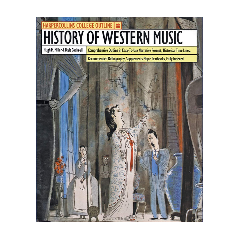 英文原版 HarperCollins College Outline History of Western Music 西方音乐史概要 美国大学先修课程AP读物 英文版 进口书籍