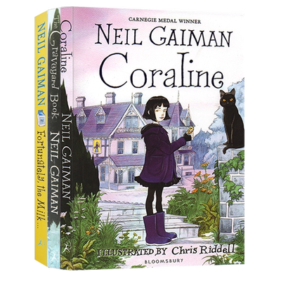 尼尔盖曼 Neil Gaiman 3册 英文原版小说 坟场之书 鬼妈妈 爸爸去哪儿了 青少年读物 英文版原版书籍 进口儿童文学英语书