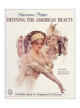英文原版 Harrison Fisher 美国时尚插画艺术家哈里森·费舍尔作品集 定义美国丽人 Tina Skinner 英文版 进口英语原版书籍