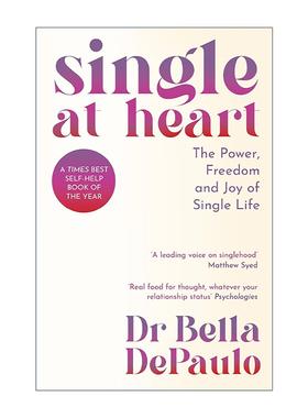 英文原版 Single at Heart 内心单身 单身生活的力量 自由与快乐 英文版 进口英语原版书籍