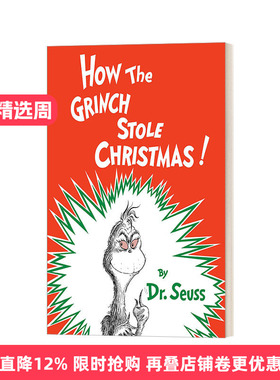 英文原版 How the Grinch Stole Christmas 圣诞怪杰如何偷走圣诞节 苏斯博士 精装 英文版 进口英语原版书籍