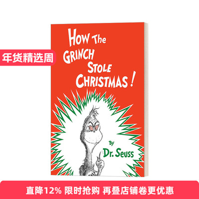 英文原版 How the Grinch Stole Christmas 圣诞怪杰如何偷走圣诞节 苏斯博士 精装 英文版 进口英语原版书籍