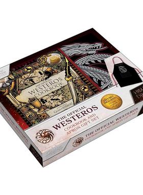 英文原版 The Official Westeros Cookbook 维斯特洛官方食谱书套装 权利的游戏食谱带围裙 英文版 进口英语原版书籍