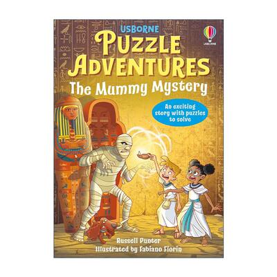 英文原版 Usborne Puzzle Adventures The Mummy Mystery解谜冒险书 木乃伊之谜 儿童推理探险益智游戏 全彩插图 进口英语原版书籍