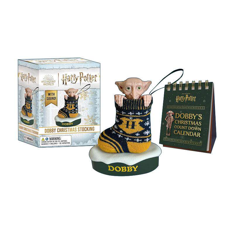 英文原版 Harry Potter Dobby Christmas Stocking 哈利波特 多比圣诞袜 发声摆件 英文版 进口英语原版书籍