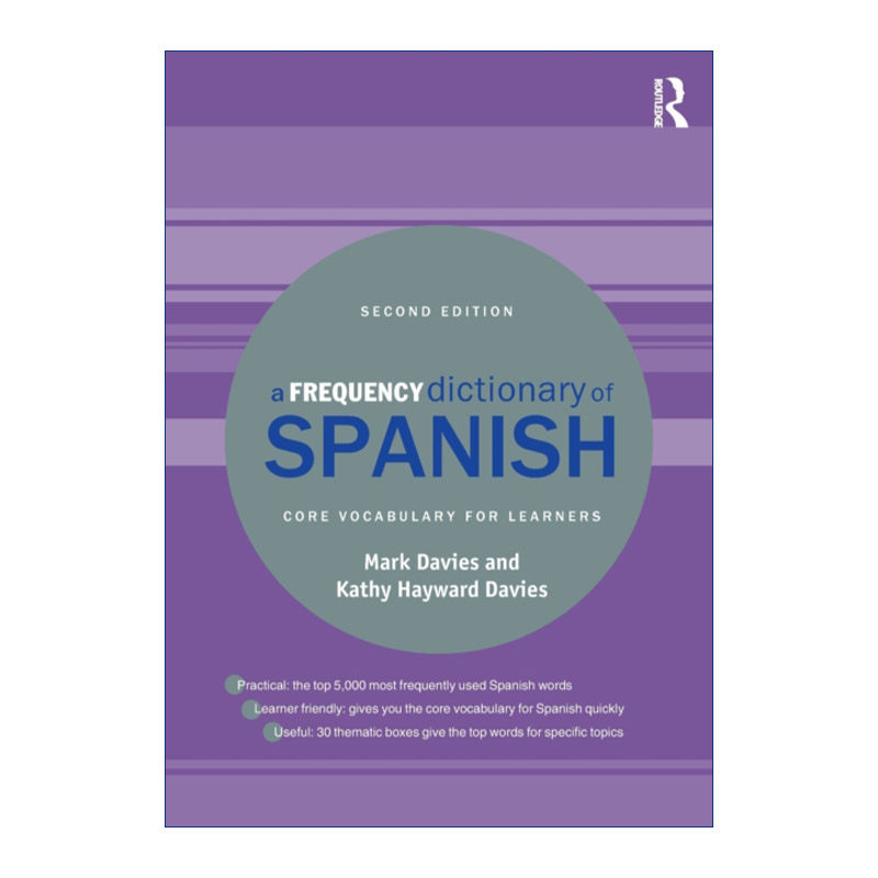 A Frequency Dictionary of Spanish 西班牙语高频词典 核心词汇进口英文原版书籍