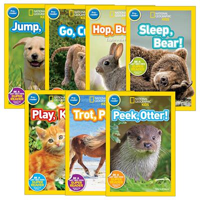 英文原版 National Geographic Kids Readers Pre-reader 国家地理预备级动物系列7册 英文版 进口英语原版书籍