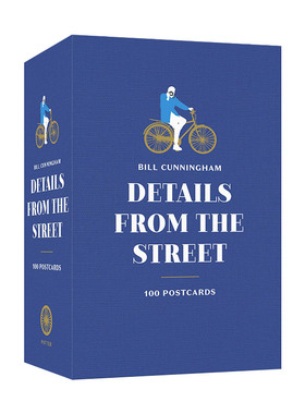 英文原版 Bill Cunningham 传奇街拍摄影师比尔坎宁安 摄影艺术 100张明信片 英文版 进口英语原版书籍