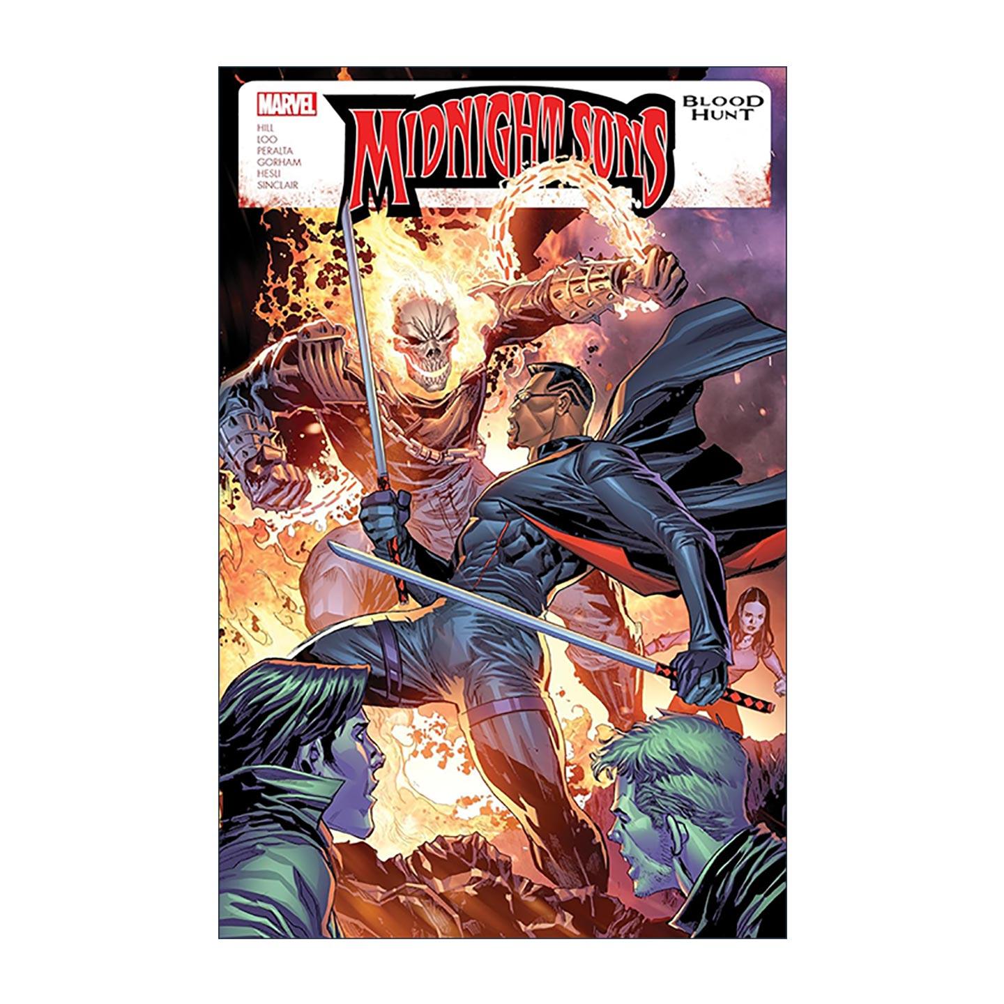 英文原版 Midnight Sons Blood Hunt 午夜之子 血猎 漫威漫画 Bryan Hill 英文版 进口英语原版书籍