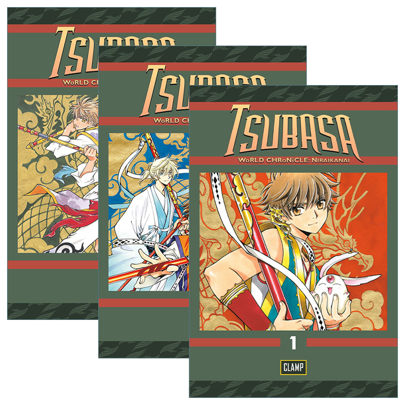 Tsubasa World Chronicle Tsubasa翼：梦幻之岛篇 3册 魔卡少女樱进口原版英文书籍