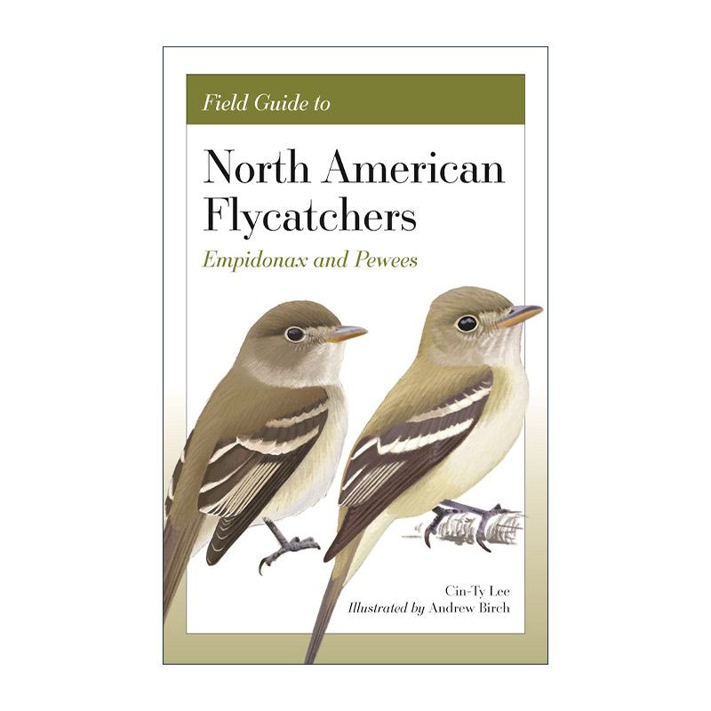 英文原版 Field Guide to North American Flycatchers Empidonax and Pewees 北美霸鹟科鸟类野外指南 观鸟手册 Cin-Ty Lee英文版