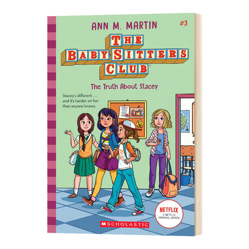 保姆俱乐部小说3 The Truth About Stacey The Baby Sitters Club 3 英文原版 英文版进口英语课外阅读故事书 幽默章节桥梁书小说