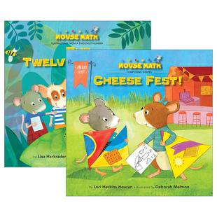 英文原版 Mouse Math 鼠小弟爱数学系列2册 儿童数学启蒙认知绘本 埃莉诺·梅 英文版 进口英语原版书籍