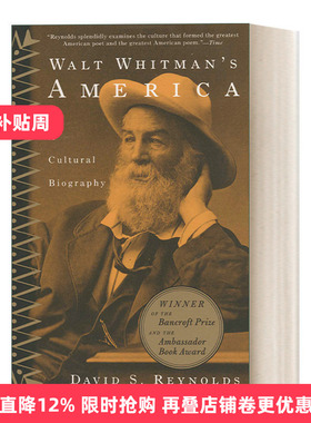 英文原版 Walt Whitman's America 沃尔特·惠特曼的美国 一部文化传记 David S. Reynolds 英文版 进口英语原版书籍