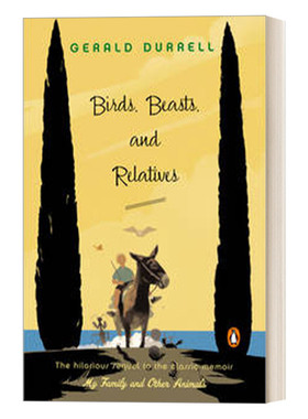 英文原版 Birds Beasts and Relatives The Corfu Trilogy 02 希腊三部曲Ⅱ桃金娘森林宝藏 Gerald Durrell 进口英语原版书籍