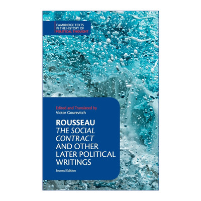 英文原版 Rousseau The Social Contract  and Other Later Political Writings 卢梭 社会契约论及后期哲学著作 英文版进口英语书