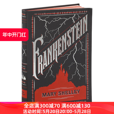 英文原版 Frankenstein  科学怪人 弗兰肯斯坦 玛丽·雪莱  巴诺经典 皮革精装收藏版 英文版 进口英语原版书籍