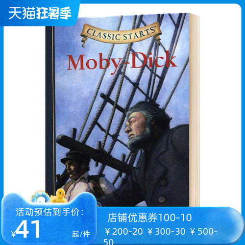 开始读经典 白鲸记 Classic Starts Moby-Dick 进口英文精装原版小说 青少年儿童英语学习课外读物 世界名著改写版系列 Melville