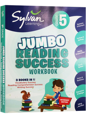 英文原版 5TH GRADE READING (SUPR WKBK) 美国小学五年级练习册 词汇+阅读理解+写作 英文版 进口原版英文书籍