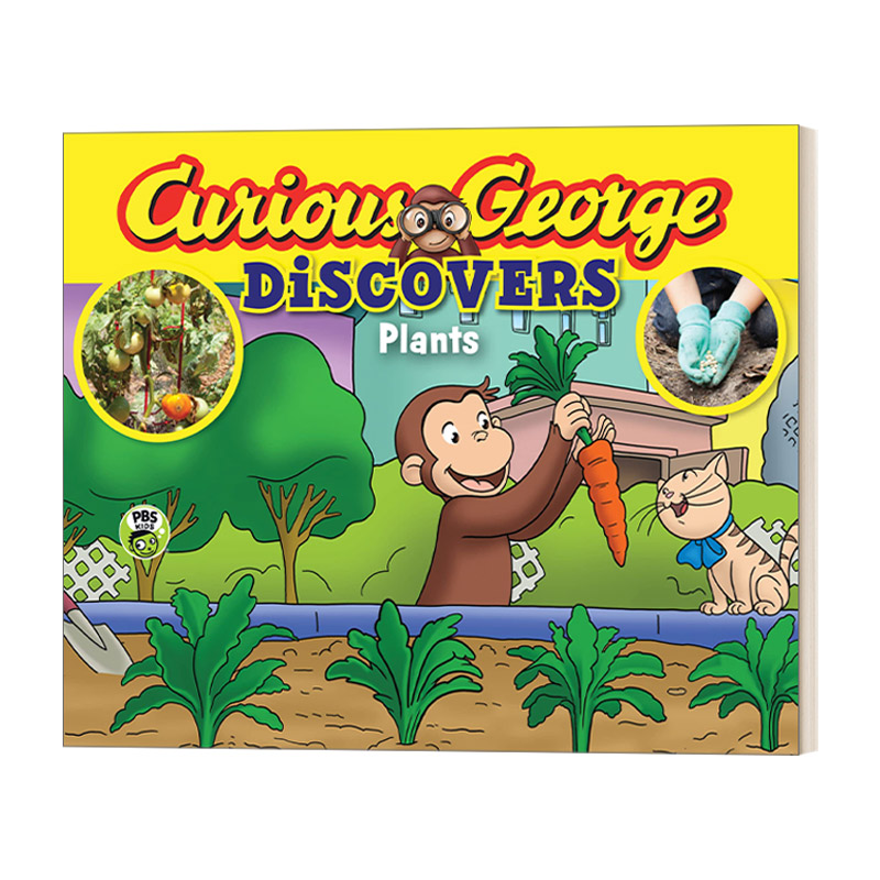 英文原版 Curious George Discovers Plants 好奇猴乔治科普故事 植物 Science Storybook 英文版 进口英语原版书籍