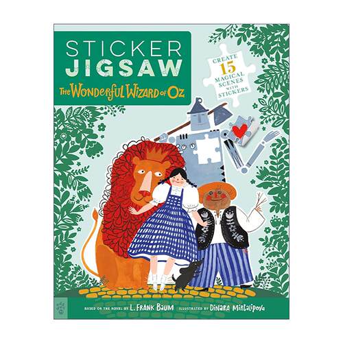 英文原版 Sticker Jigsaw The Wonderful Wizard of Oz 贴纸拼图 绿野仙踪 互动游戏书 英文版 进口英语原版书籍