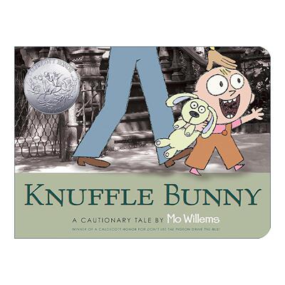 英文原版 Knuffle Bunny A Cautionary Tale 古纳什小兔 警世故事一则 凯迪克奖得主莫?威廉斯 儿童绘本 纸板书 进口英语原版书籍