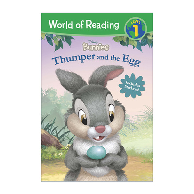 英文原版 World of Reading Disney Bunnies Thumper and the Egg 迪士尼阅读世界分级读物L1 英文版 进口英语原版书籍