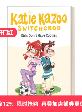 英文原版 Girls Don't Have Cooties #4 Katie Kazoo Switcheroo 凯蒂·卡祖系列4 女孩奇幻冒险主题章节桥梁书 Nancy Krulik 进口