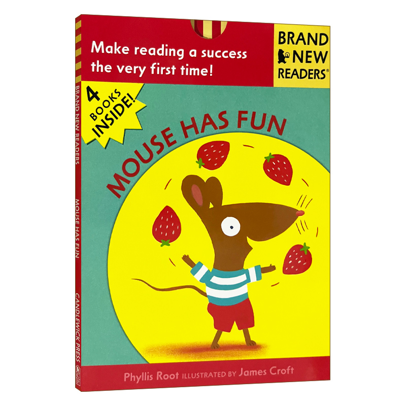 英文原版 Mouse Has Fun Brand New Readers 老鼠玩得很开心 4个小故事合集 儿童绘本 Candlewick分级读物 英文版 进口英语原版书