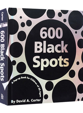 600个黑点立体书 600 Black Spots a pop up book 英文原版 儿童艺术启蒙 六百个低幼儿童艺术3D书籍 亲子游戏玩具书英语学习读物