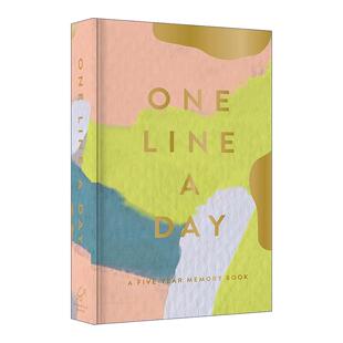 英文原版 Modern One Line a Day 现代一日一行 5年手账本 Moglea 英文版 进口英语原版书籍