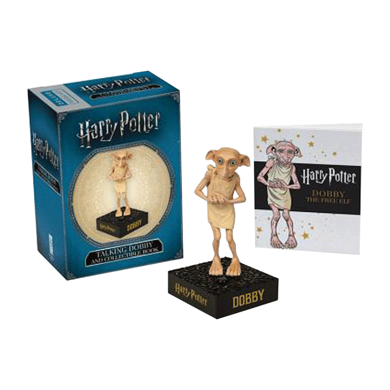 英文原版 Harry Potter Talking Dobby and Collectible Book 哈利波特 家养小精灵多比 小手办 英文版 进口英语原版书籍