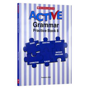 Practice Book 进口英语原版 Active 书籍 英文版 Grammar 学乐活跃英语语法练习册8 英文原版