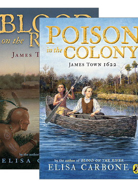 James Town 詹姆士城 2册 儿童历史小说 Elisa Carbone进口原版英文书籍