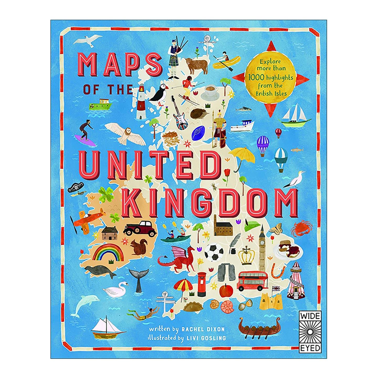 英文原版 Maps of the United Kingdom 英国地图 地理历史文化科普百科耽误 英文版 进口英语原版书籍