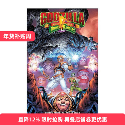 英文原版 Godzilla Vs. The Mighty Morphin Power Rangers II 哥斯拉大战美版恐龙战队2 超凡战队 IDW漫画 进口英语原版书籍
