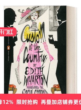 英文原版 The Custom of the Country 乡土风俗 Edith Wharton 企鹅经典豪华毛边版 英文版 进口英语原版书籍