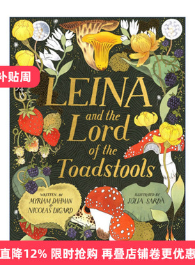 Leina and the Lord of the Toadstools 莱娜的冒险之旅 精装绘本进口原版英文书籍