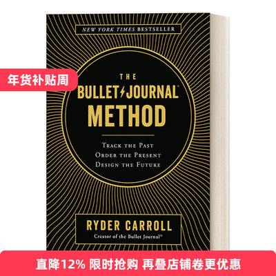 英文原版 The Bullet Journal Method 子弹笔记 互联网时代重新定义“效率”的超级笔记术 Ryder Carroll 英文版 进口英语原版书籍