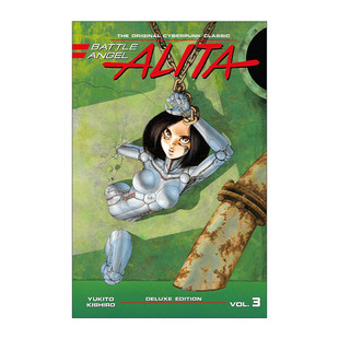 英文原版 Battle Angel Alita Deluxe 3 阿丽塔 战斗天使3 豪华精装收藏版 同名动漫漫画 英文版 进口英语原版书籍