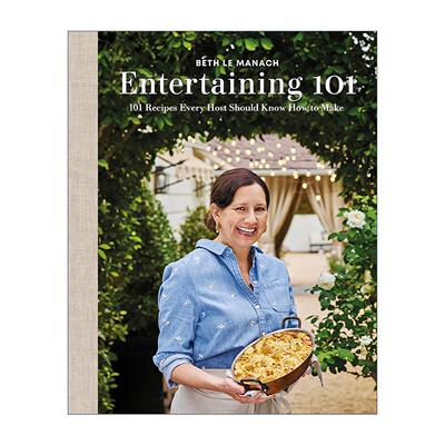 英文原版 Entertaining 101 DK101道简单易煮的家庭食谱 省时省钱 精装 Beth Le Manach 英文版 进口英语原版书籍