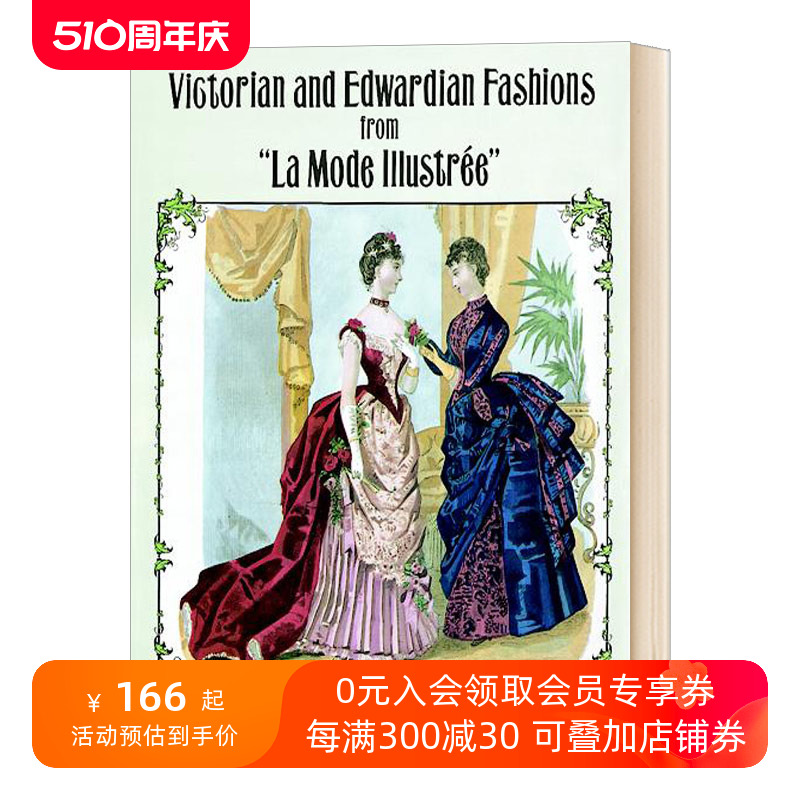 Victorian and Edwardian Fashions维多利亚时代和爱德华时代的时装进口原版英文书籍-封面