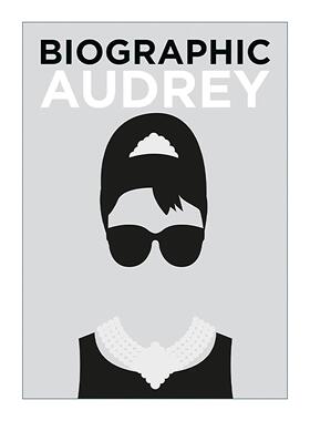 英文原版 Biographic Audrey 奥黛丽赫本 信息图表式精装名人传记 英文版 进口英语原版书籍