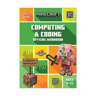 英文原版 Minecraft Education STEM Computing and Coding Official Workbook 我的世界英国小学计算与编码练习册7-11岁 英文版