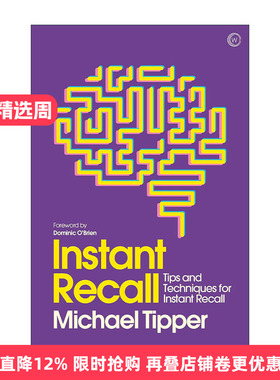 英文原版 Instant Recall 即时记忆 快速记忆训练法 Michael Tipper 英文版 进口英语原版书籍