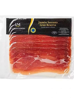西班牙塞拉诺火腿片Serrano橡果季风干猪肉后腿切片即食火腿肉片
