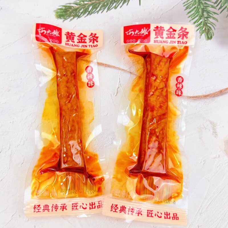 巧大娘黄金条四方豆干柴火豆干香辣味湖南特产豆腐干解馋休闲零食