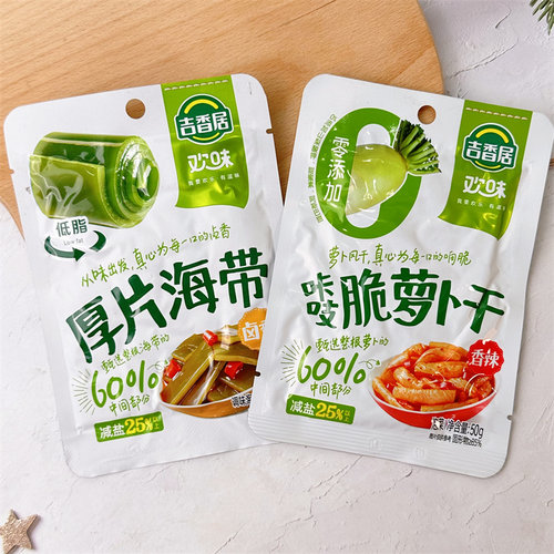吉香居脆萝卜干香辣味厚片海带